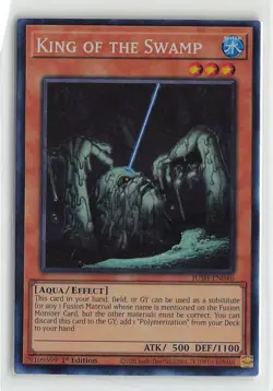 YuGiOh Justice Hunters Foil Collector's Rare #JUSH-EN046 King of the Swamp - Image 1