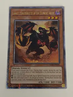 Yugioh Graff Malebranche of the Burning Abyss - 1st QCR NM - Free Holo Card - Image 1