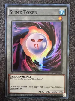 Yugioh Slime Token OP19-EN028 Super Rare Unlimited Edition NM - Image 1