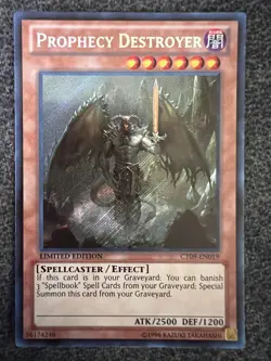 Yugioh Prophecy Destroyer CT09-EN019 Secret Rare Limited Edition NM - Image 1
