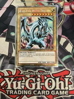 Blue-Eyes White Dragon Platinum Secret Rare 1st Edition RA03-EN079 YugIoh - Image 1