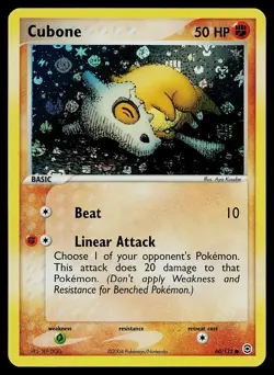 Pokemon Card - Cubone FireRed & LeafGreen 60/112 Reverse Holo - Image 1