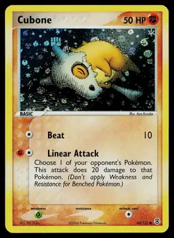 Pokemon Card - Cubone FireRed & LeafGreen 60/112 Reverse Holo - Image 1