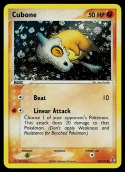 Pokemon Card - Cubone FireRed & LeafGreen 60/112 Reverse Holo - Image 1