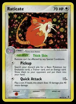 Pokemon Card - Raticate FireRed & LeafGreen 48/112 Reverse Holo - Image 1