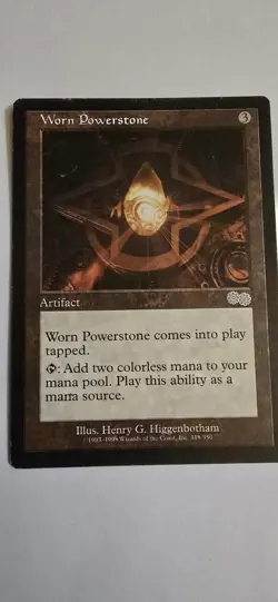 MTG Worn Powerstone Urza's Saga, Regular Uncommon Card 318/335 VLP - Image 1