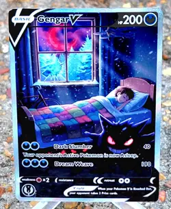 Pokemon Gengar Nightmare Anima Doujin ACG DIY Craft Art Custom Card Holo NM+ - Image 1