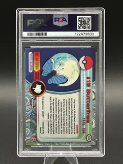 Butterfree #12 - 2000 Topps Chrome Pokemon TV Card - PSA 9 Mint - Image 3