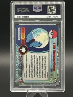 Butterfree #12 - 2000 Topps Chrome Pokemon TV Card - PSA 9 Mint - Image 5