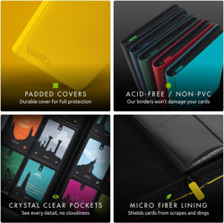 Vault X 4 Pocket Trading Card Zip Binder, 160 Cards, Premium Exo-Tec Album Mater - Image 5