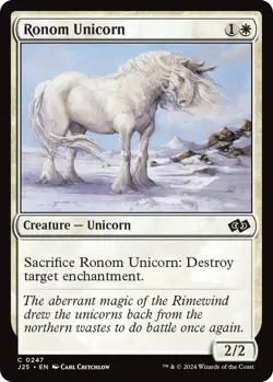 NM Ronom Unicorn, MTG, Foundations Jumpstart, Magic the Gathering, 247 - Image 1