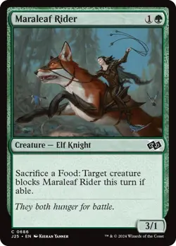NM Maraleaf Rider, MTG, Foundations Jumpstart, Magic the Gathering, 686 - Image 1