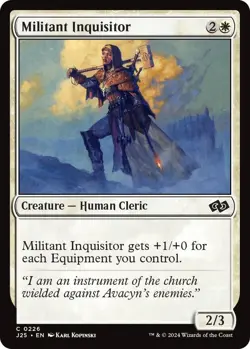 NM Militant Inquisitor, MTG, Foundations Jumpstart, Magic the Gathering, 226 - Image 1