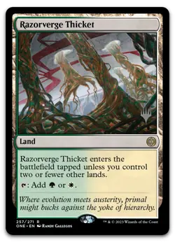 Razorverge Thicket #257 (NM) Phyrexia All Will Be One PPONE Magic MTG - Image 1
