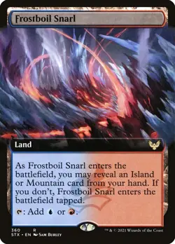 Frostboil Snarl (Extended Art) #360 (Foil) (NM) Strixhaven STX Magic MTG - Image 1