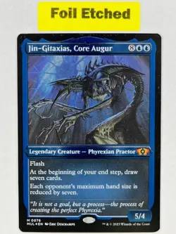 1x MTG Jin-Gitaxias, Core Augur (Foil Etched) MOM: Multiverse Legends - NM #76 - Image 1
