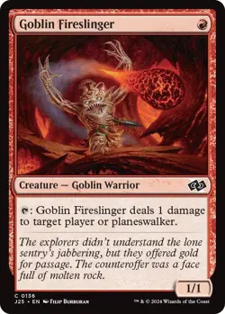 NM Goblin Fireslinger, MTG, Foundations Jumpstart, Magic the Gathering, 136 - Image 1