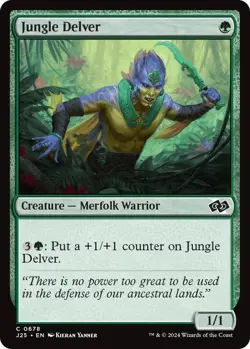NM Jungle Delver, MTG, Foundations Jumpstart, Magic the Gathering, 678 - Image 1
