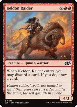 NM Keldon Raider, MTG, Foundations Jumpstart, Magic the Gathering, 570 - Image 1