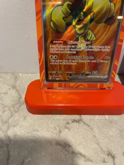 Pokemon Armarouge EX Ultra Pro Magnetic CARD PROTECTOR CASE w/DISPLAY BASE STAND - Image 3