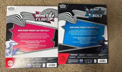 Pokemon Black Bolt and White Flare Binder Collection Bundle Set of 2 - Image 2