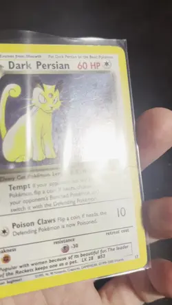 2000 Dark Persian #17 Black Star Promo Holo Rare Pokemon - Image 2