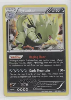 Cosmos Holo - Tyranitar Pokemon XY Fates Collide #56 READ - Image 1