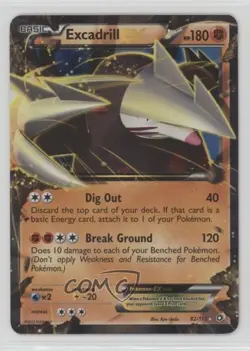 Excadrill EX Pokemon Black & White Legendary Treasures #82 READ - Image 1