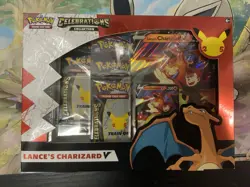 Lance's Charizard V Box 2021 Celebrations Collection Pokemon TCG Sealed *DINGS - Image 1
