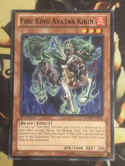Yugioh: Fire King Avatar Kirin - SDOK-EN003 - Common - 1st Edition - LP - Image 1