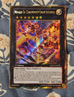 Number C6: Chronomaly Chaos Atlandis Gold Secret Rare PGLD-EN018 Yugioh - Image 1