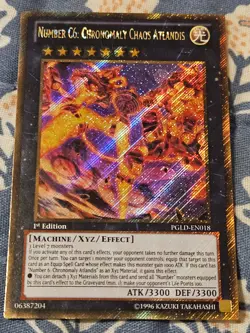 Number C6: Chronomaly Chaos Atlandis Gold Secret Rare PGLD-EN018 Yugioh - Image 4