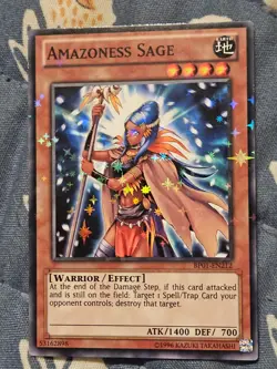 Amazoness Sage STARFOIL BP01-EN212 Rare Epic Dawn Yugioh - Image 2