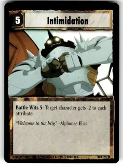 Fullmetal Alchemist Premier Edition Card DD2-9/11 Intimidation - Image 1