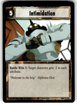 Fullmetal Alchemist Premier Edition Card DD2-7/11 Intimidation - Image 1