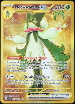 Pokemon TCG Meowscarada ex 271/193 2023 Paldea Evolved Hyper Rare Card - NM - Image 1