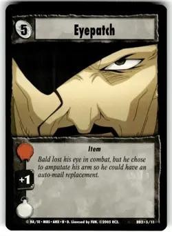 Fullmetal Alchemist Premier Edition Card DD2-5/11 Eyepatch - Image 1
