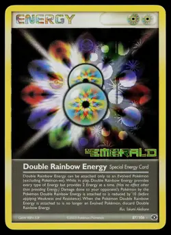 Pokemon Card - Double Rainbow Energy Emerald 87/106 Reverse Holo Stamped - Image 1