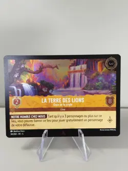 LORCANA FR Card - Chapter 5 34/204 Land of the Lions - Rare ✨ FOIL ✨ New - Image 1