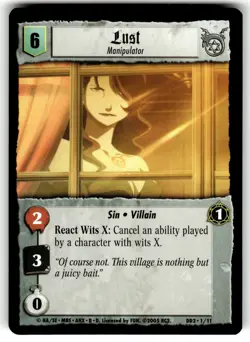 Fullmetal Alchemist Premier Edition Card DD2-1/11 Lust, Manipulator - Image 1