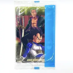 Unopened Dragon Ball One Piece 40th Anniversary Vegeta Zoro Card - Image 1