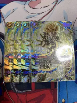 Dragon Ball Super Trunks Ultimate Battle Fusion World Rare 4 Card Set - Image 1