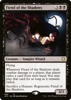 X 1 Fiend of the Shadows NM Adventures in the Forgotten Realms 009 MTG - Image 1