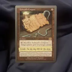 Ashnod's Coupon (Unglued) NM MTG - Image 1