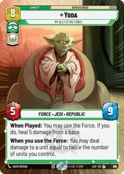 Yoda My Ally is the Force (Hyperspace Foil) -Foil Near Mint MTG - Image 1