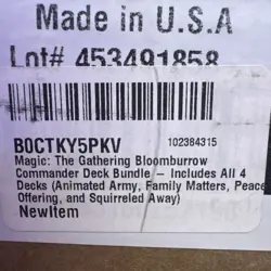 Bloomburrow Commander Deck Set of 4 Magic the Gathering New MtG - Image 3