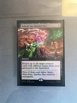 MTG Behold The Sinister Six! Magic Promo Card Foil Pax West 2025 - Image 1