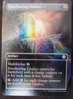MTG Single - Everflowing Chalice; Full Art, Foil, Artifact, Uncommon, LCC Series - Image 1