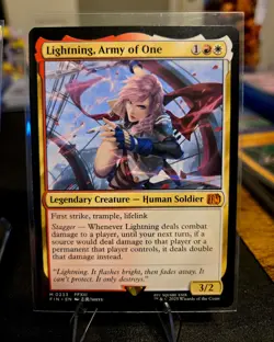 MTG FINAL FANTASY MYTHIC CREAT. CLOUD, MIDGAR MERCENARY + LIGHTNING, ARMY OF ONE - Image 3