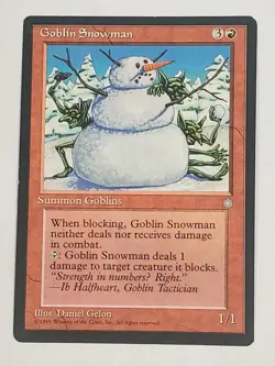 MTG Goblin Snowman (Ice Age/Red/U) - BGM - Image 1